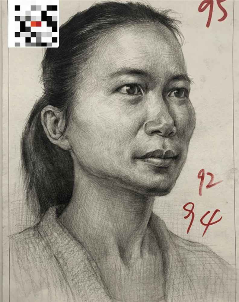 21屆廣西藝成二模高分卷發(fā)布，廣州美術高考班覺得與一模進步好大,09