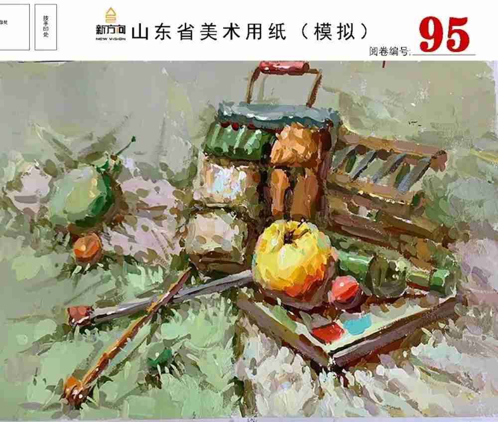 21屆山東美術二模高分卷，廣州美術高考畫室覺得是神仙打架,21