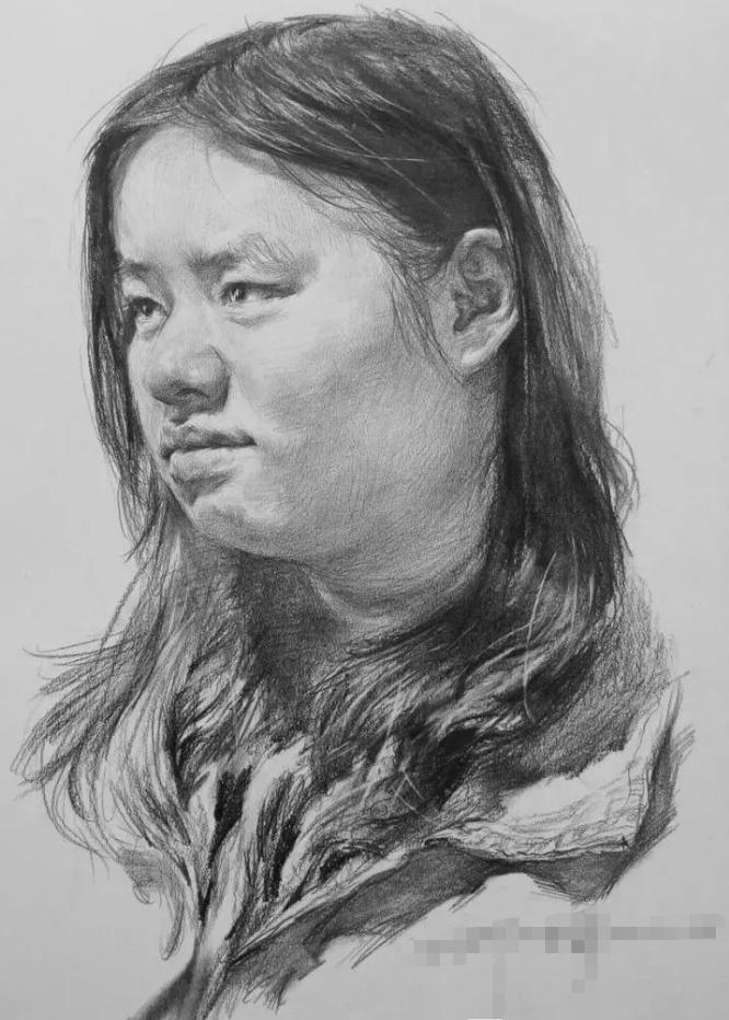  廣州畫室排名前三畫室教你如何讓你的素描頭發(fā)看起來不死板粗糙有質(zhì)感,61