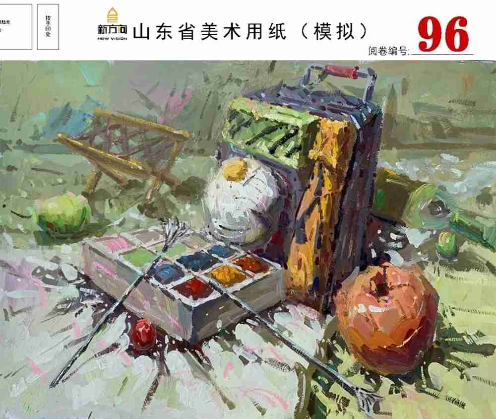 21屆山東美術二模高分卷，廣州美術高考畫室覺得是神仙打架,18