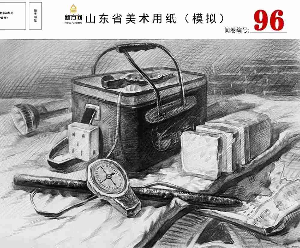 21屆山東美術二模高分卷，廣州美術高考畫室覺得是神仙打架,43