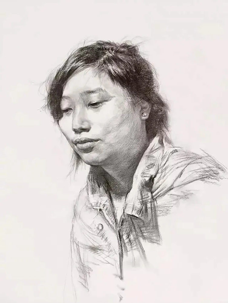 【廣州畫室基礎(chǔ)鞏固】女青年頭像素描拿分點(diǎn)歸納,12