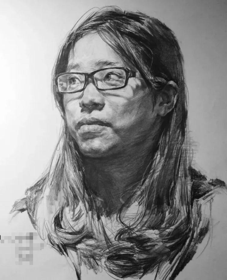  廣州畫室排名前三畫室教你如何讓你的素描頭發(fā)看起來不死板粗糙有質(zhì)感,65