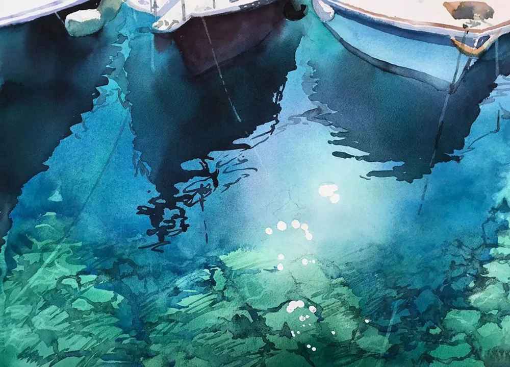 這些水彩作品用色用筆都是實力擔(dān)當，廣州十大畫室都在拿來臨摹,29