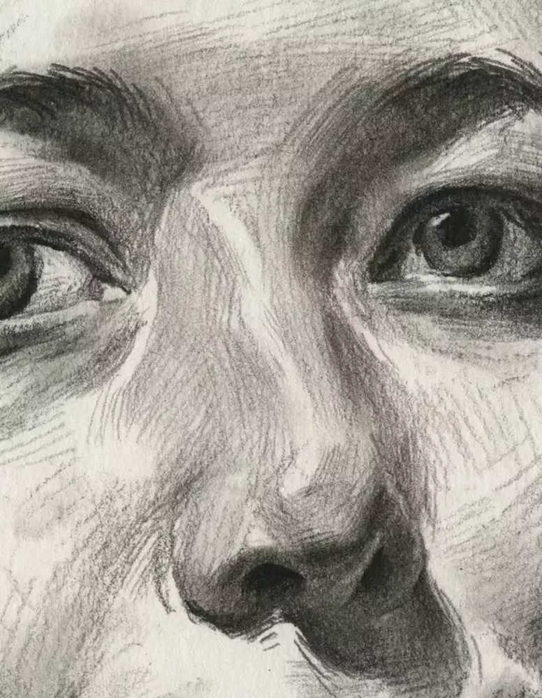 廣州畫室排名前十畫室教學｜教你如何刻畫扎大麻花辮的外國女青年,13