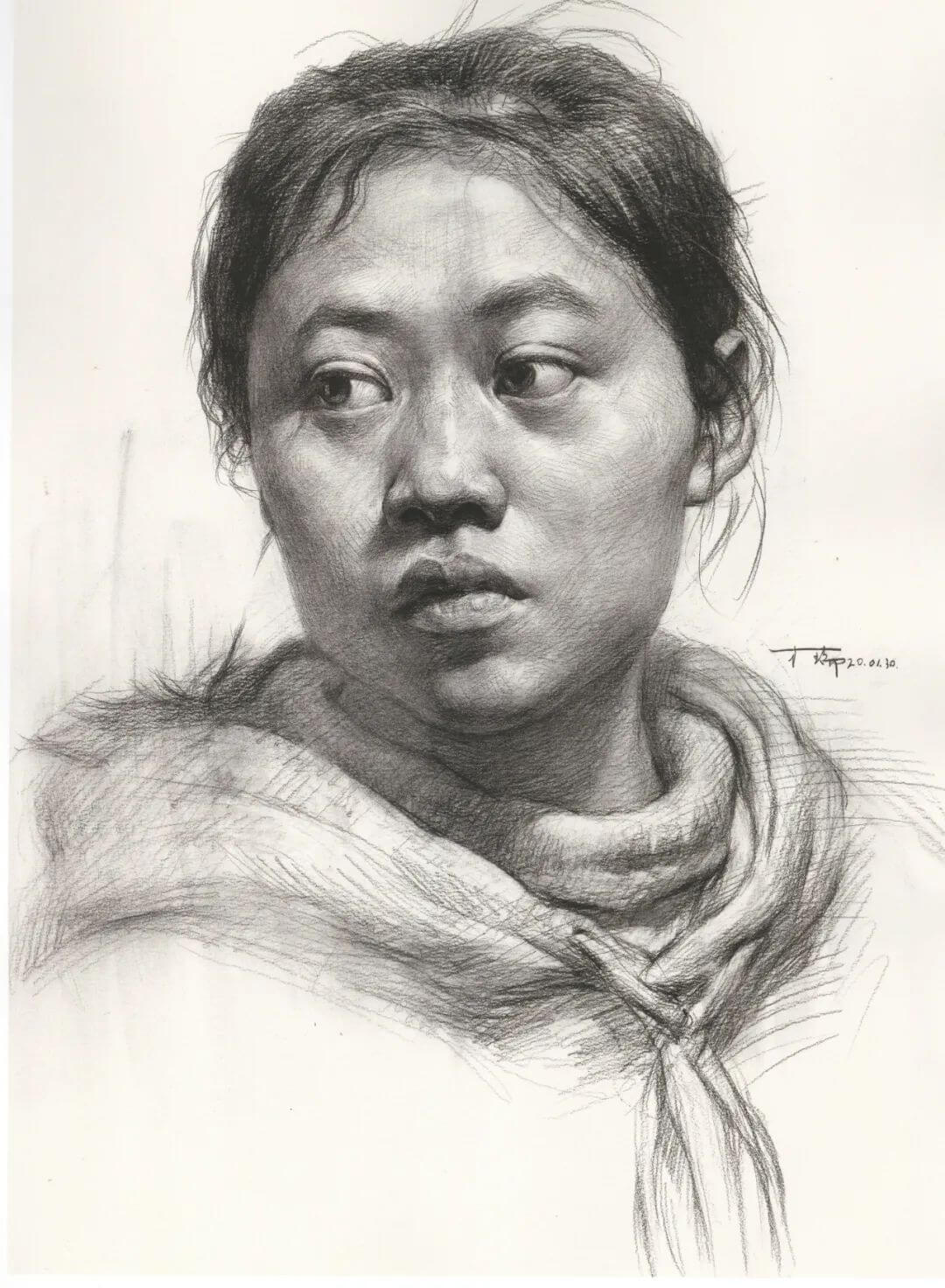 “花、亂、膩、木、型不準”？素描頭像想要拿高分，這些問題你首先得解決！