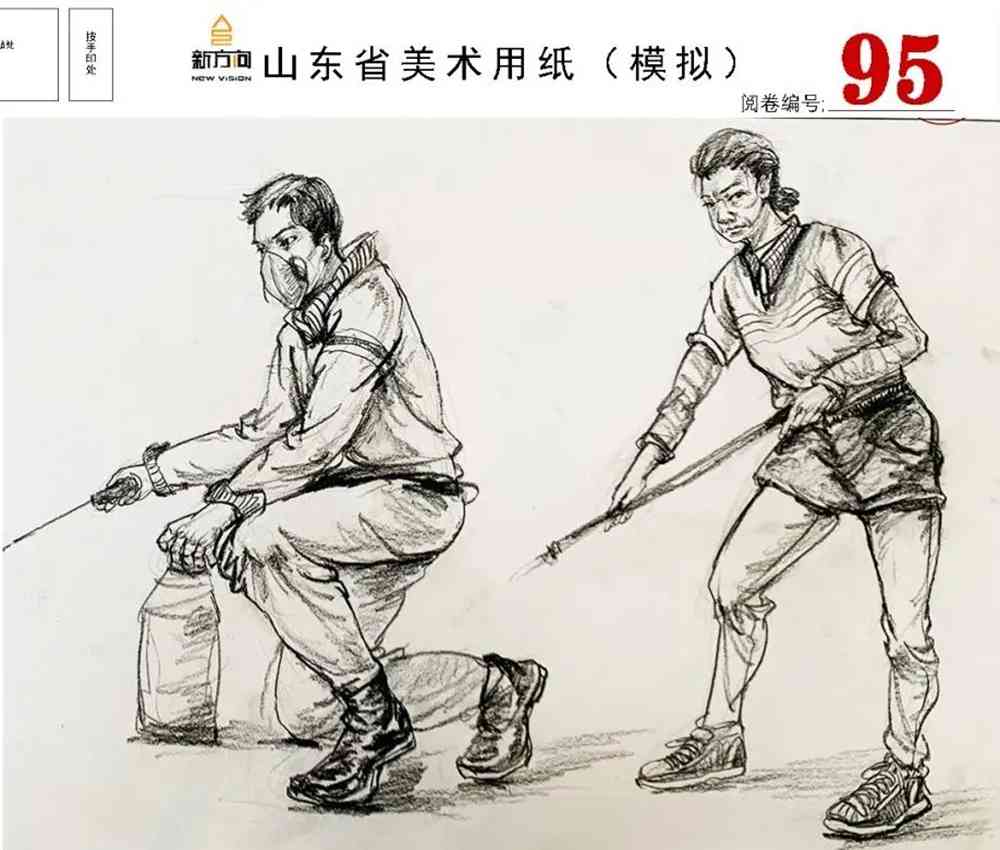 21屆山東美術二模高分卷，廣州美術高考畫室覺得是神仙打架,67