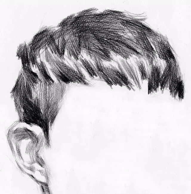  廣州畫室排名前三畫室教你如何讓你的素描頭發(fā)看起來不死板粗糙有質(zhì)感,07