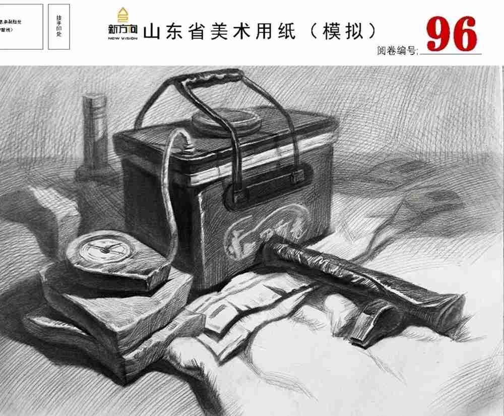 21屆山東美術二模高分卷，廣州美術高考畫室覺得是神仙打架,42