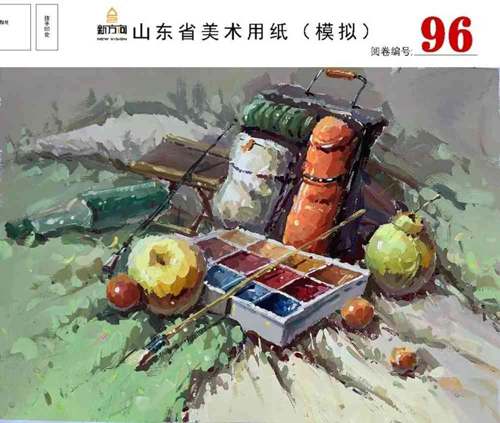 21屆山東美術二模高分卷，廣州美術高考畫室覺得是神仙打架,13