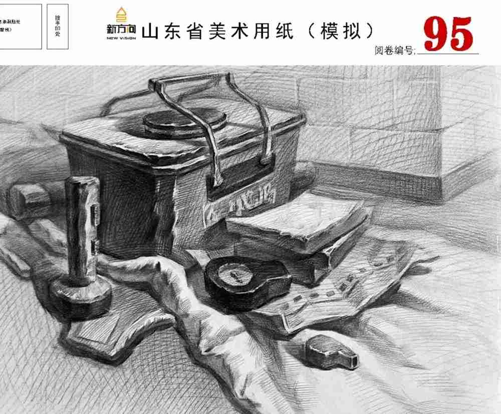 21屆山東美術二模高分卷，廣州美術高考畫室覺得是神仙打架,48
