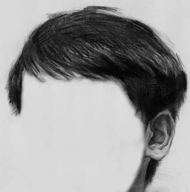  廣州畫室排名前三畫室教你如何讓你的素描頭發(fā)看起來不死板粗糙有質(zhì)感,20