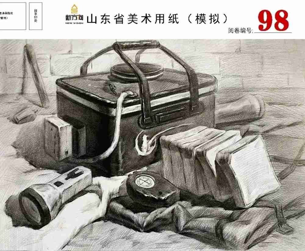 21屆山東美術二模高分卷，廣州美術高考畫室覺得是神仙打架,29