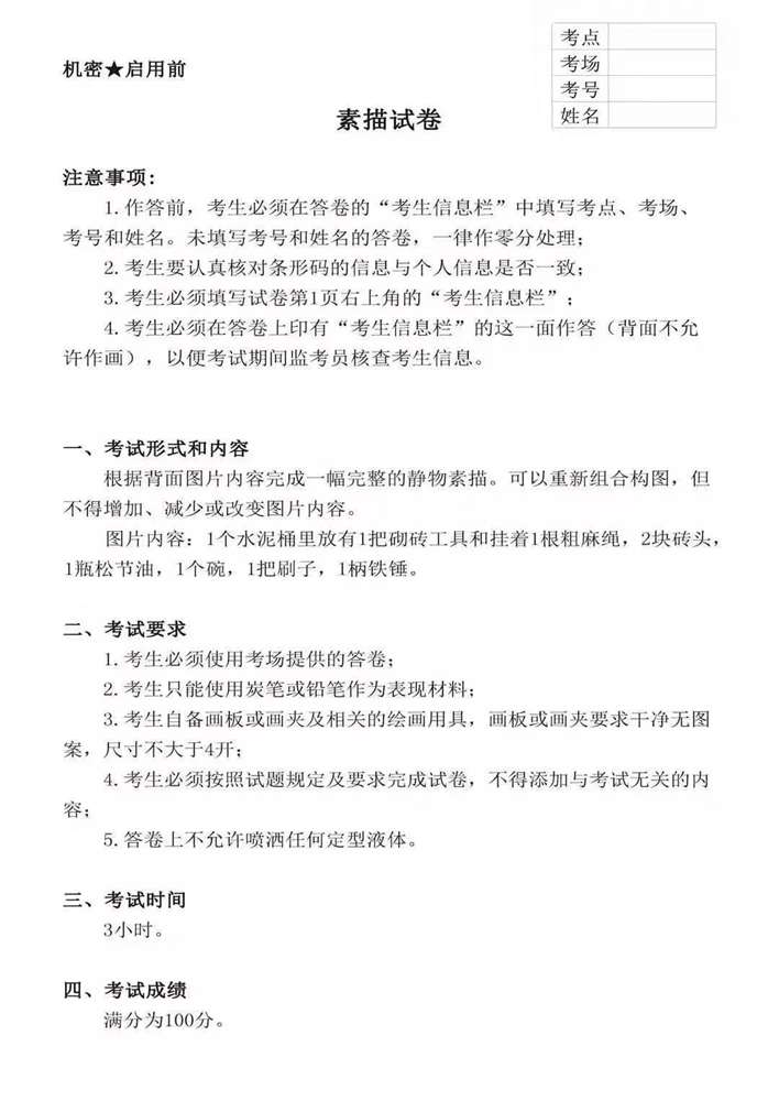 廣州十大畫室整理|廣東模擬考2020屆藝成一模高分卷欣賞,19