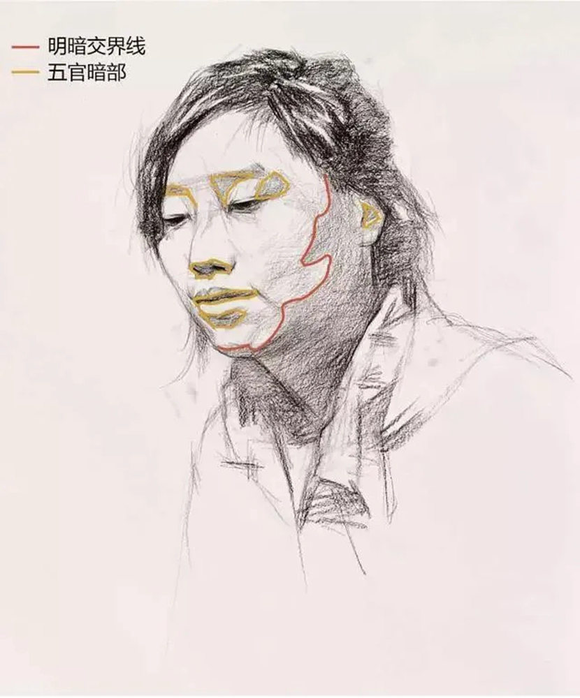 【廣州畫室基礎(chǔ)鞏固】女青年頭像素描拿分點(diǎn)歸納,07