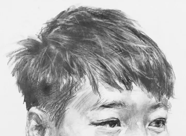  廣州畫室排名前三畫室教你如何讓你的素描頭發(fā)看起來不死板粗糙有質(zhì)感,45