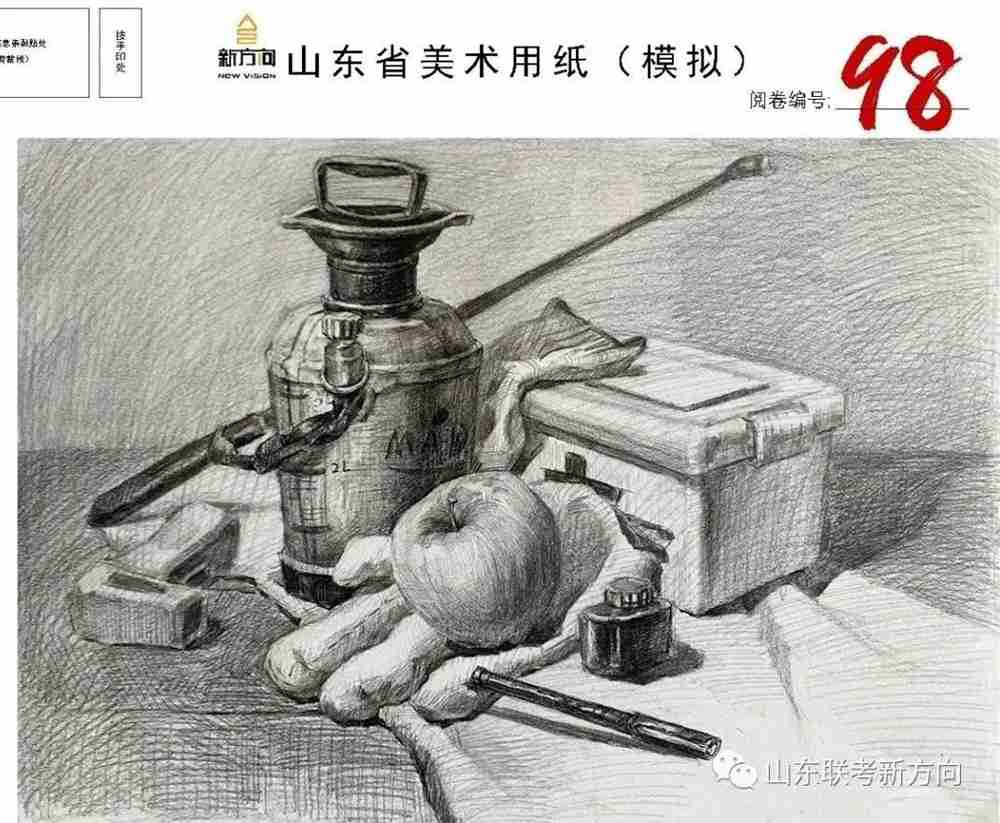 廣州十大畫室將各省一模素描卷放一起大pk，你找找都有哪些共同特征,44