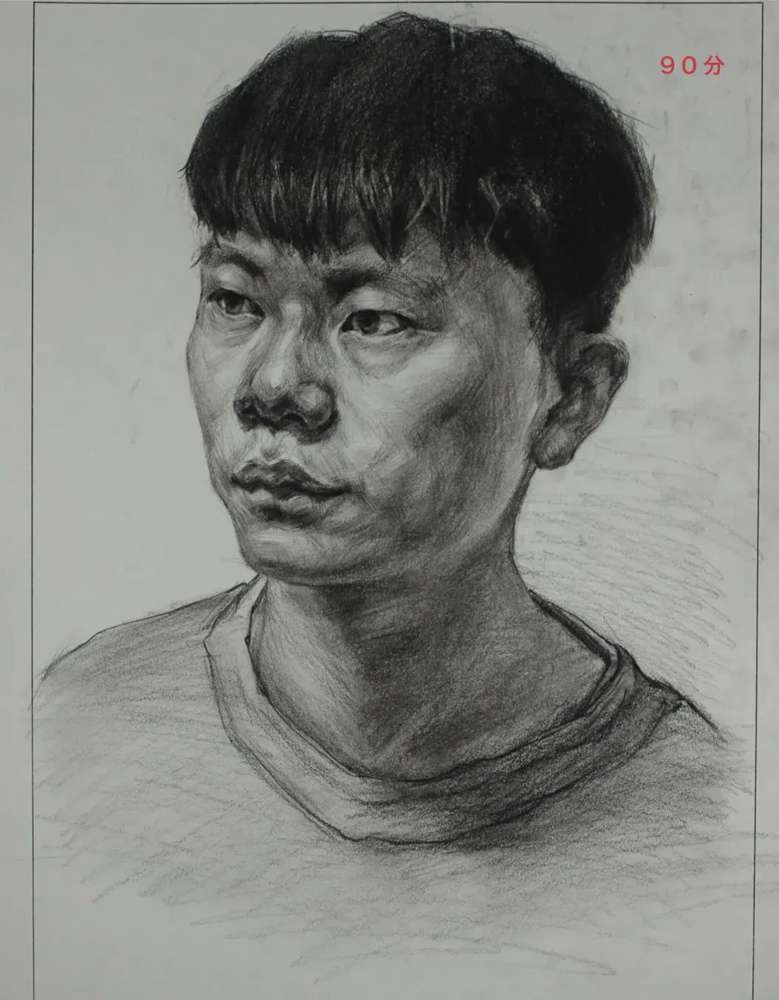 廣州十大畫室將各省一模素描卷放一起大pk，你找找都有哪些共同特征,33
