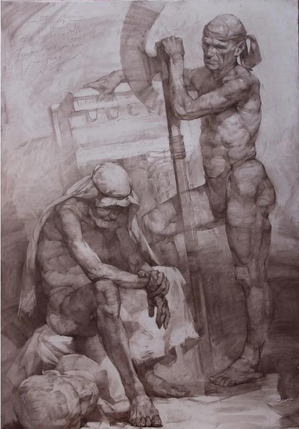 嚴謹的造型、生動的技法，廣州美術高考班覺得這類作品很適合臨摹,16