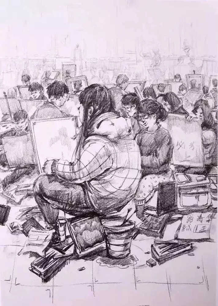 廣州美術培訓畫室,廣州藝考畫室,廣州素描培訓畫室,23